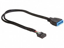 Кабель переходник для подключение USB 3.0 на USB 2.0. на переднюю панель Cablexpert CC-U3U2-01 9-pin