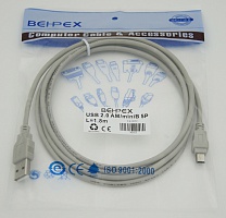 Кабель Behpex USB 2.0 (AM-miniB) 5P 1,8m (30157)